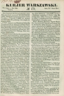 Kurjer Warszawski. 1848, № 179 (9 lipca)