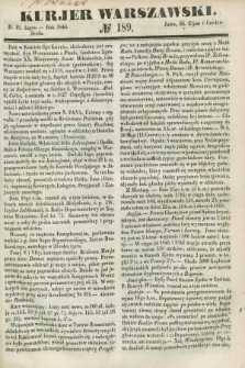 Kurjer Warszawski. 1848, № 189 (19 lipca)