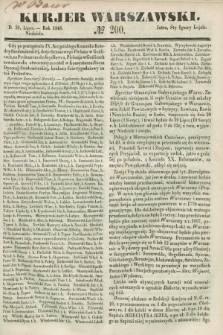 Kurjer Warszawski. 1848, № 200 (30 lipca)