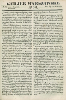 Kurjer Warszawski. 1848, № 201 (31 lipca)
