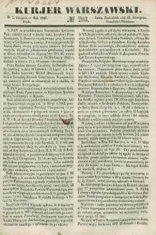 Kurjer Warszawski. 1848, № 203 (2 sierpnia) + dod.