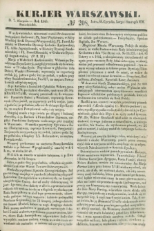 Kurjer Warszawski. 1848, № 208 (7 sierpnia)