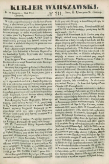 Kurjer Warszawski. 1848, № 211 (10 sierpnia)