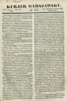 Kurjer Warszawski. 1848, № 213 (12 sierpnia)