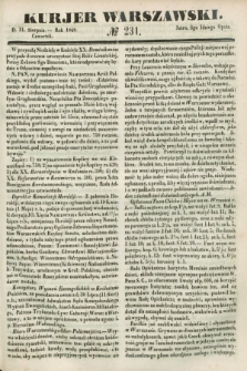 Kurjer Warszawski. 1848, № 231 (31 sierpnia)