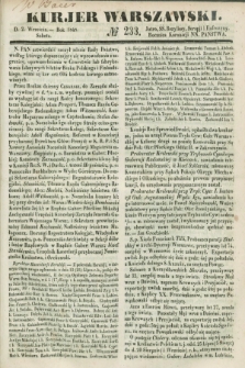 Kurjer Warszawski. 1848, № 233 (2 września)