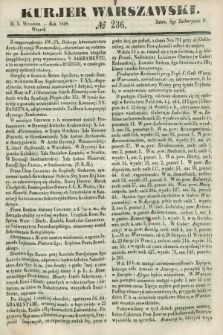 Kurjer Warszawski. 1848, № 236 (5 września)