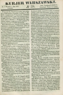 Kurjer Warszawski. 1848, № 238 (7 września)