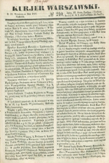 Kurjer Warszawski. 1848, № 240 (10 września)