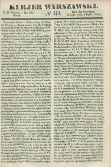 Kurjer Warszawski. 1848, № 249 (19 września)