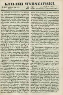 Kurjer Warszawski. 1848, № 252 (22 września)