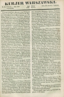 Kurjer Warszawski. 1848, № 255 (25 września)