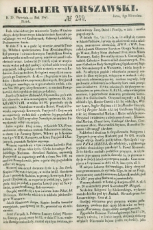 Kurjer Warszawski. 1848, № 259 (29 września)