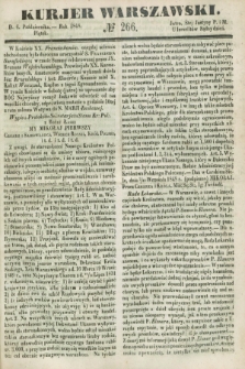 Kurjer Warszawski. 1848, № 266 (6 października)