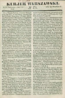 Kurjer Warszawski. 1848, № 271 (11 października)