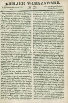 Kurjer Warszawski. 1848, № 278 (18 października)