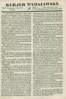 Kurjer Warszawski. 1848, № 279 (19 października)