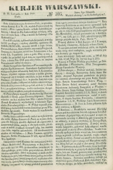 Kurjer Warszawski. 1848, № 305 (15 listopada)