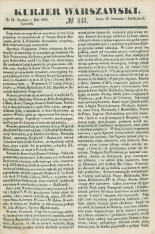 Kurjer Warszawski. 1848, № 333 (14 grudnia)