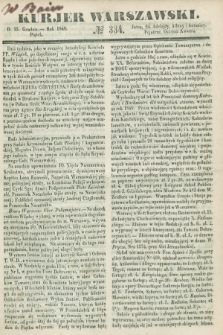 Kurjer Warszawski. 1848, № 334 (15 grudnia)