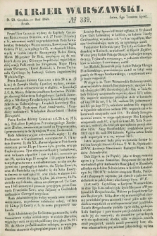 Kurjer Warszawski. 1848, № 339 (20 grudnia)