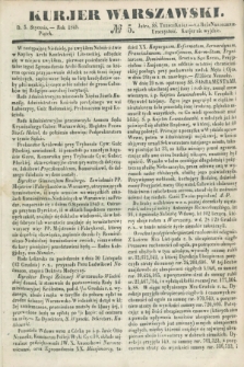 Kurjer Warszawski. 1849, № 5 (5 stycznia)