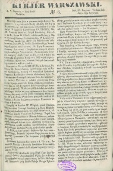 Kurjer Warszawski. 1849, № 6 (7 stycznia)