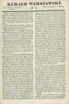 Kurjer Warszawski. 1849, № 8 (9 stycznia)
