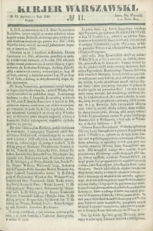 Kurjer Warszawski. 1849, № 11 (12 stycznia)