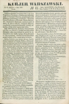 Kurjer Warszawski. 1849, № 12 (13 stycznia)