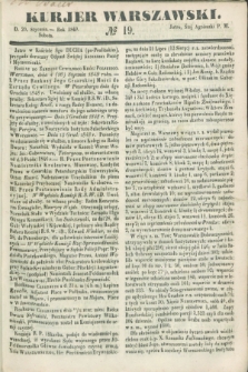 Kurjer Warszawski. 1849, № 19 (20 stycznia)