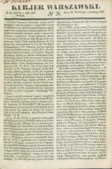 Kurjer Warszawski. 1849, № 20 (21 stycznia)