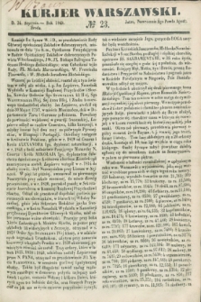 Kurjer Warszawski. 1849, № 23 (24 stycznia)