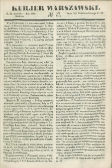 Kurjer Warszawski. 1849, № 27 (28 stycznia)