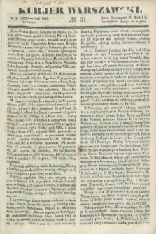 Kurjer Warszawski. 1849, № 31 (1 lutego)