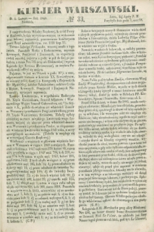 Kurjer Warszawski. 1849, № 33 (4 lutego)