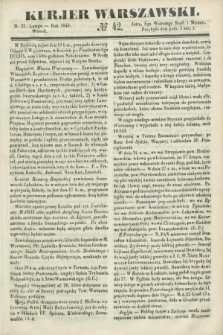 Kurjer Warszawski. 1849, № 42 (13 lutego)