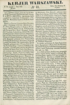 Kurjer Warszawski. 1849, № 49 (20 lutego)