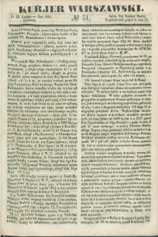 Kurjer Warszawski. 1849, № 51 (22 lutego)
