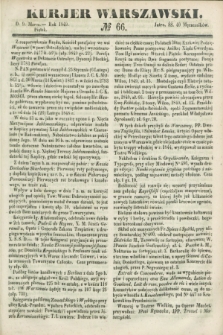 Kurjer Warszawski. 1849, № 66 (9 marca)