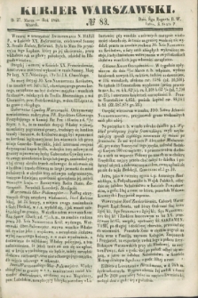Kurjer Warszawski. 1849, № 83 (27 marca)