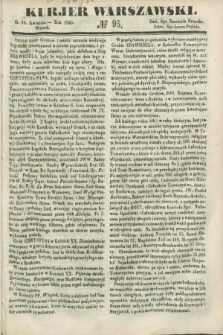 Kurjer Warszawski. 1849, № 95 (10 kwietnia)