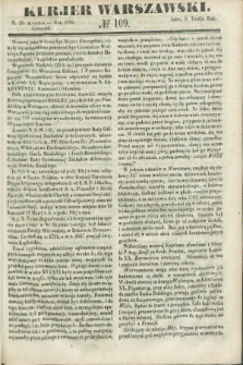 Kurjer Warszawski. 1849, № 109 (26 kwietnia)
