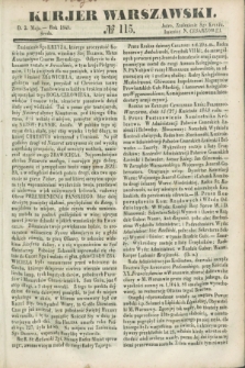 Kurjer Warszawski. 1849, № 115 (2 maja)