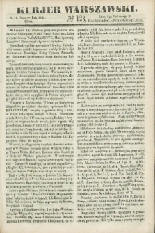 Kurjer Warszawski. 1849, № 123 (11 maja)