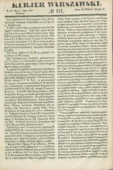 Kurjer Warszawski. 1849, № 131 (20 maja)