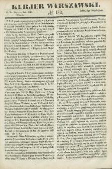 Kurjer Warszawski. 1849, № 133 (22 maja)