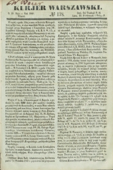 Kurjer Warszawski. 1849, № 138 (29 maja)