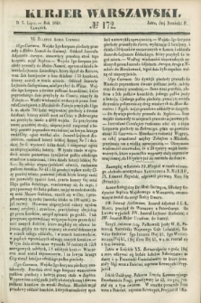 Kurjer Warszawski. 1849, № 172 (5 lipca)