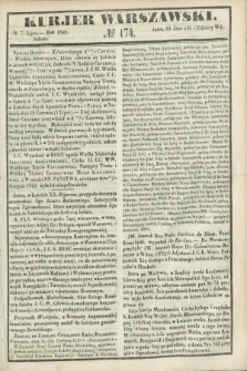 Kurjer Warszawski. 1849, № 174 (7 lipca)